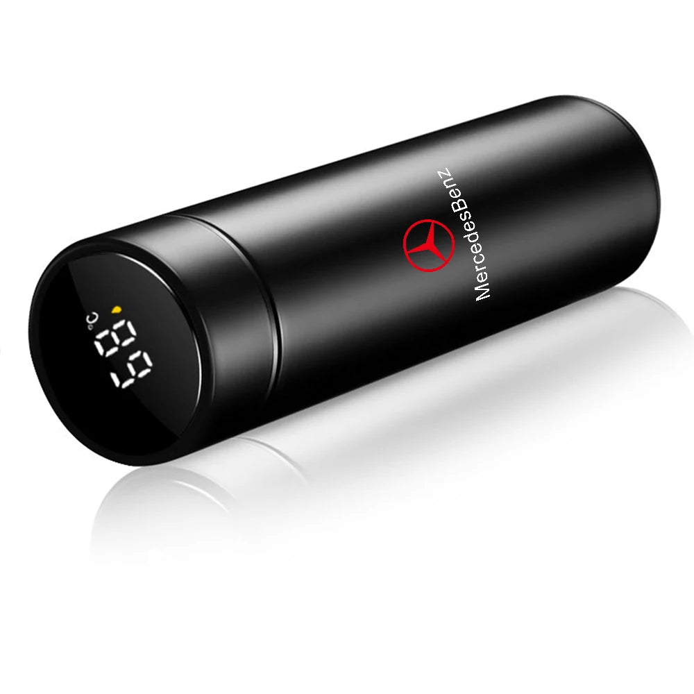 Filtre de tasse thermique intelligent de 500ml, flacon de boisson au café, affichage de la température pour Mercedes Benz classe A classe C200 GLC GLE W166 W163 W221 - Cuisine élégante