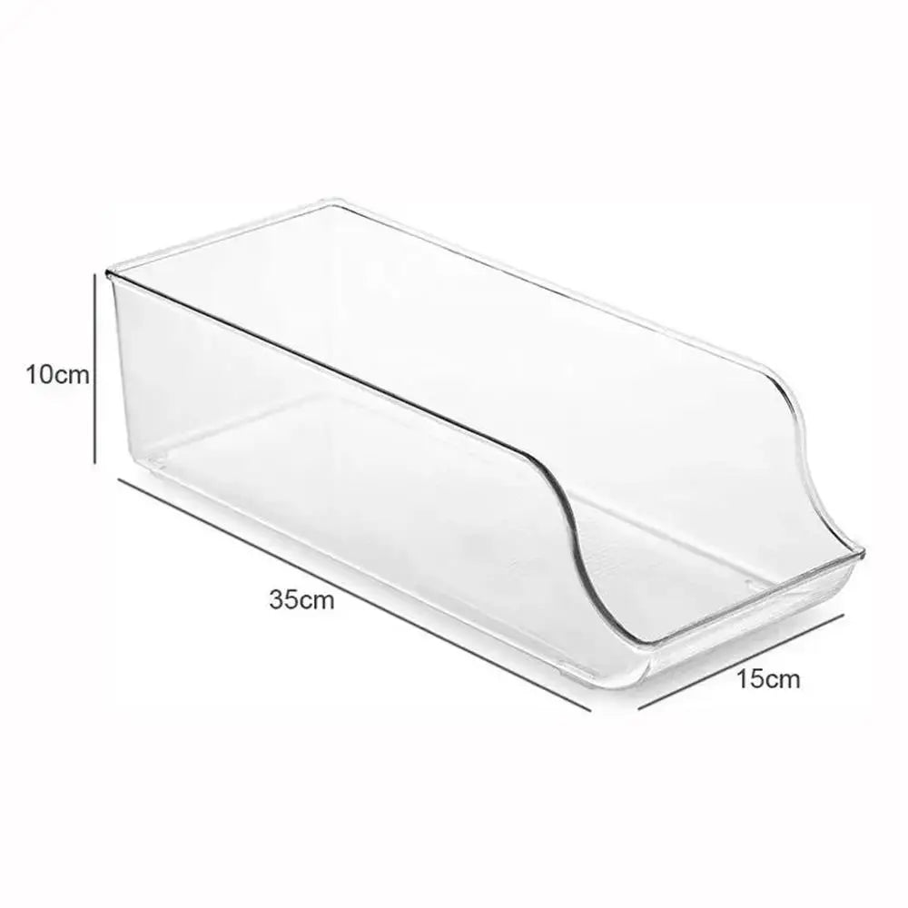 (1 pièces) boîte de réfrigérateur à tiroir, stockage de bouteilles d'eau minérale, boîte d'organisation d'armoire en plastique Transparent pour animaux de compagnie - Cuisine élégante