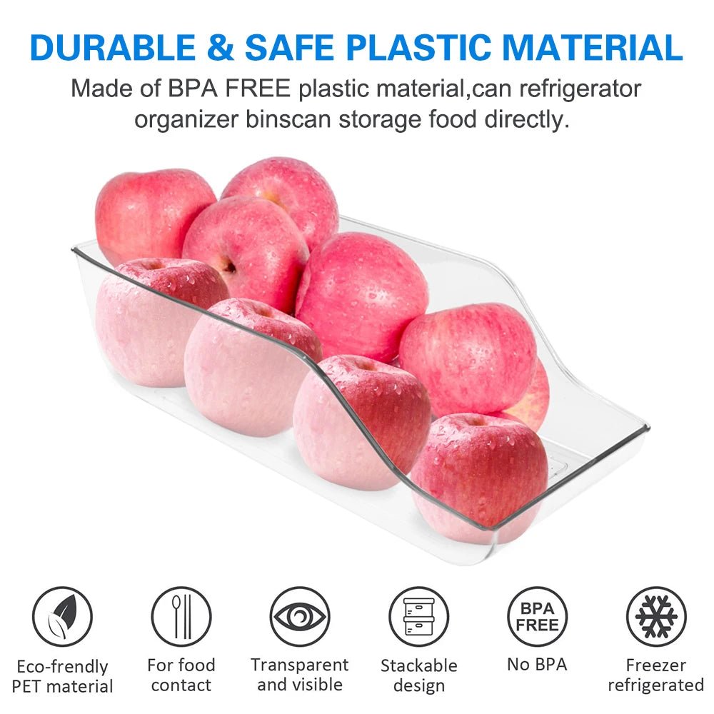 (1 pièces) boîte de réfrigérateur à tiroir, stockage de bouteilles d'eau minérale, boîte d'organisation d'armoire en plastique Transparent pour animaux de compagnie - Cuisine élégante