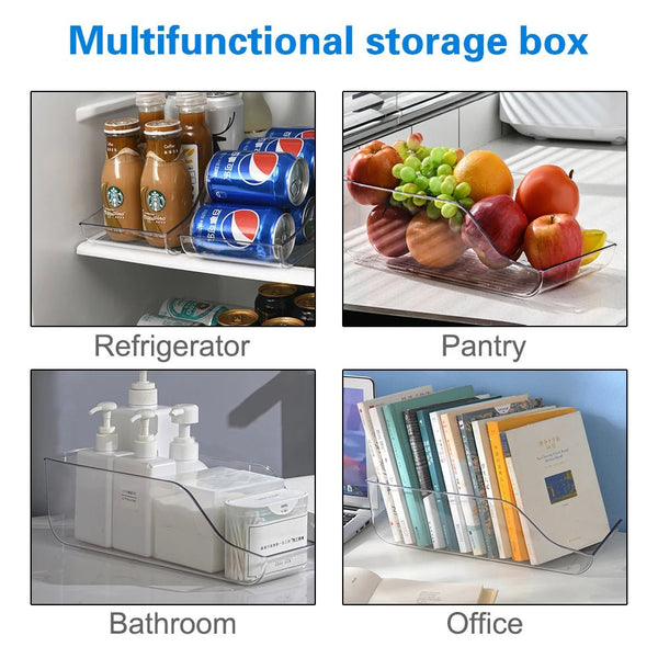 (1 pièces) boîte de réfrigérateur à tiroir, stockage de bouteilles d'eau minérale, boîte d'organisation d'armoire en plastique Transparent pour animaux de compagnie - Cuisine élégante