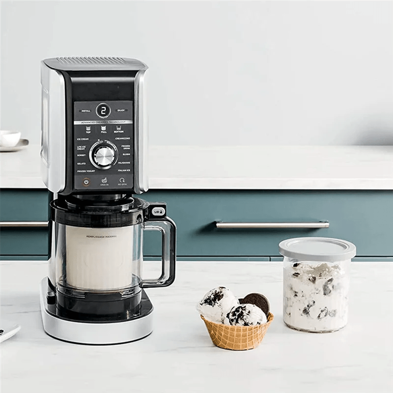 4PCS Ice Cream Pints and Lids for Ninja Creami NC500 NC501 Ice Cream Storage Containers Food Freezer - Cuisine élégante