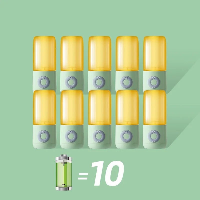 500ML Presse - agrumes électrique portable, Mixeur à smoothies, 6 lames, Mini Mixeur rechargeable par USB, sans fil, pour voyage - Cuisine élégante