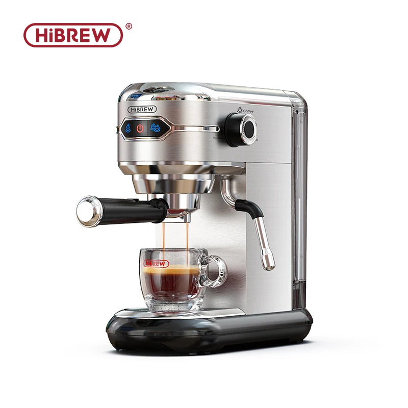 Hiinvasif W Cafetière, Inox Semi-existent, Dosette ESE Super Mince, Expresso en Poudre, Machine à Cappuccino, Eau Chaude, H11, 20 Bar