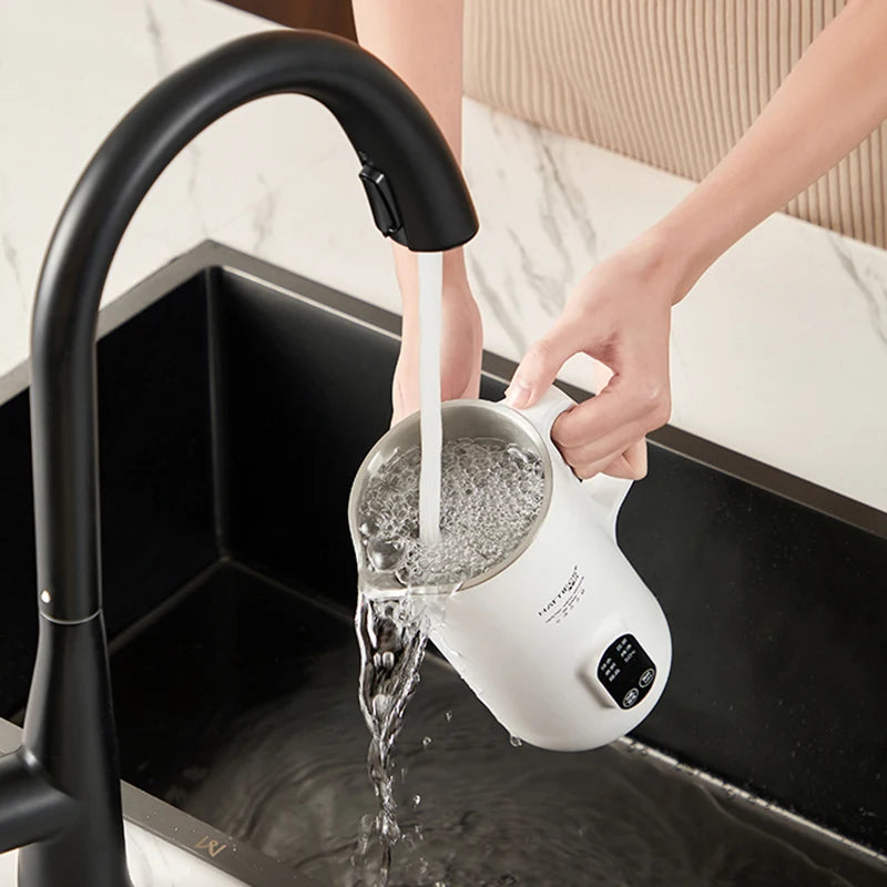 Bouilloire électrique Portable de 800ml, Pot de santé multifonctionnel, théière intelligente, bouilloire d'eau bouillie de voyage, multi-cuiseurs 220V - Cuisine élégante