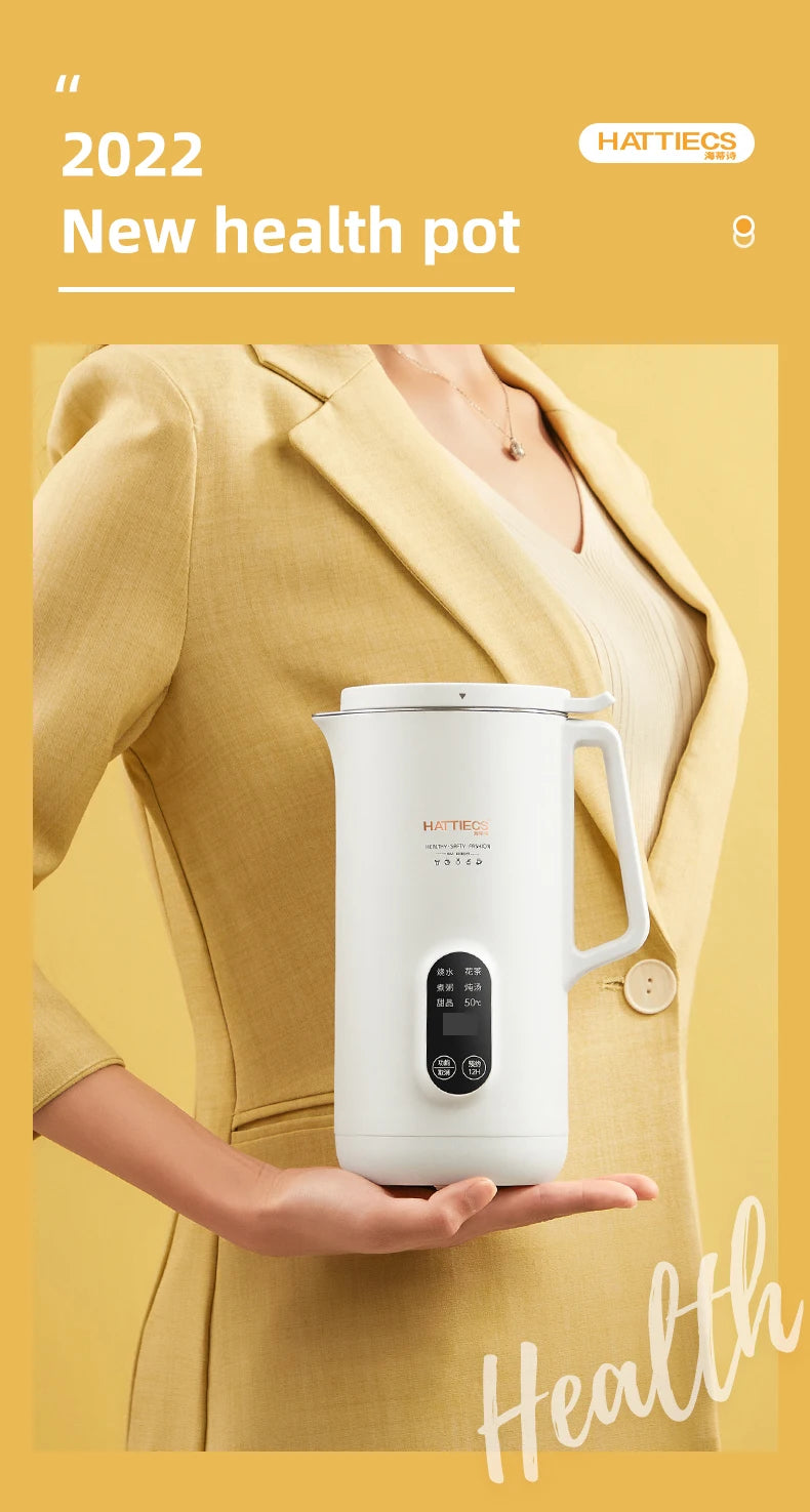 Bouilloire électrique Portable de 800ml, Pot de santé multifonctionnel, théière intelligente, bouilloire d'eau bouillie de voyage, multi-cuiseurs 220V - Cuisine élégante