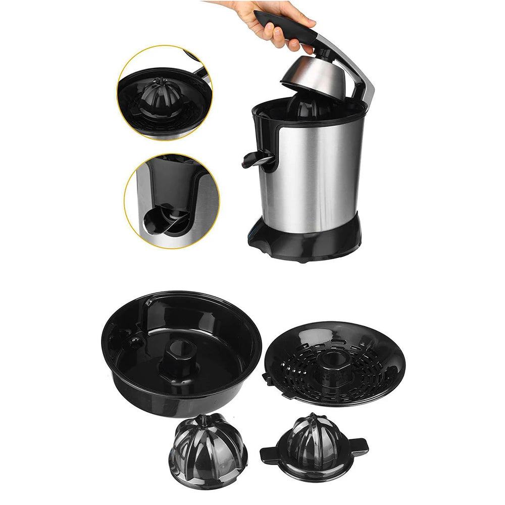 Mélangeur électrique portable en acier inoxydable Ju479, presse à main, presse-fruits, machine à jus de cuisine, centre commercial, 110 ml, 220V, 400 V - Cuisine élégante