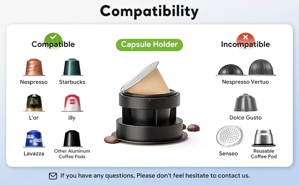 Machine à café expresso portable pour voiture et maison, cafetière italienne automatique, convient à l'original illy Pod Capsule, café moulu