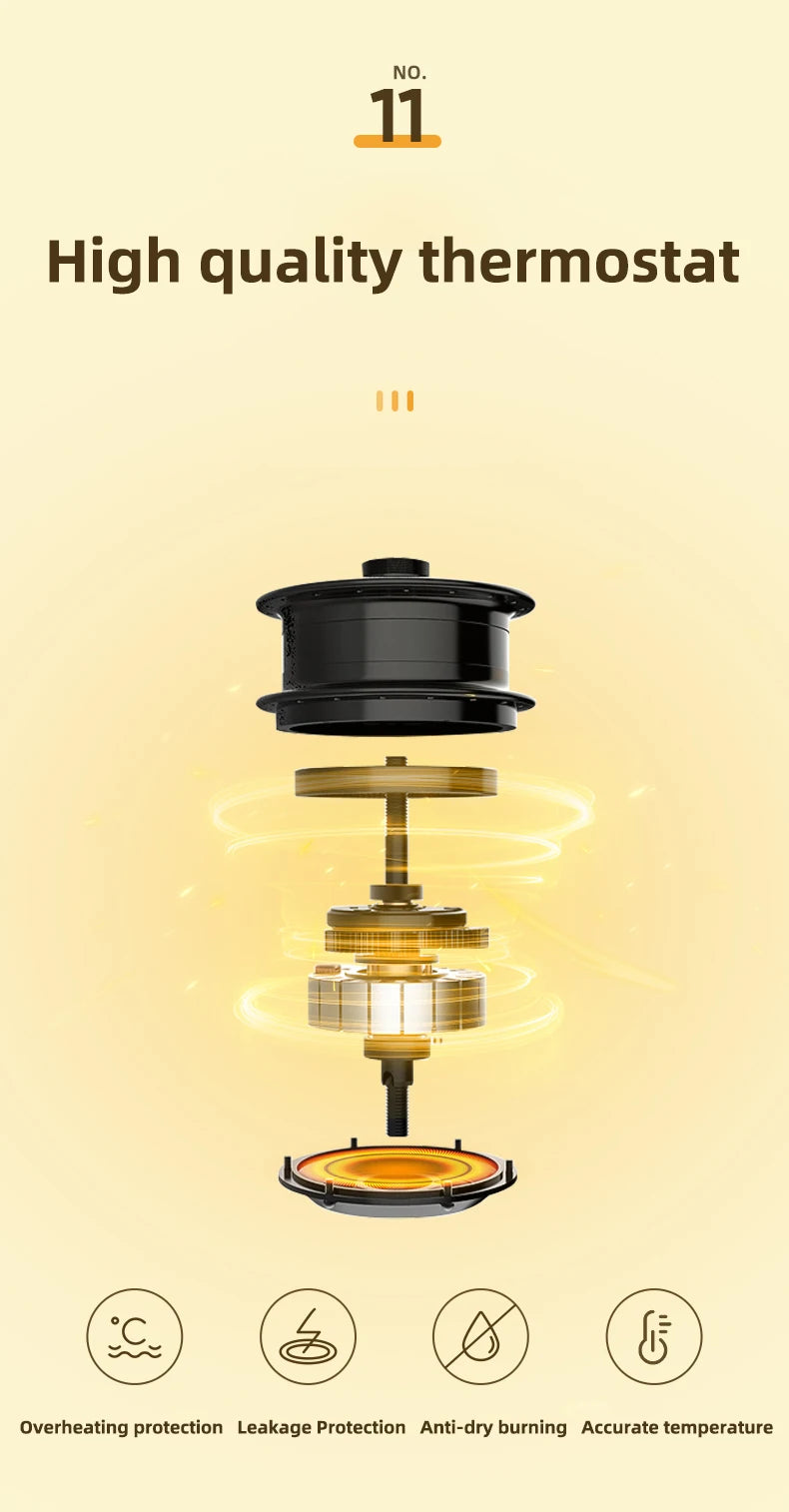 Bouilloire électrique Portable de 800ml, Pot de santé multifonctionnel, théière intelligente, bouilloire d'eau bouillie de voyage, multi-cuiseurs 220V - Cuisine élégante