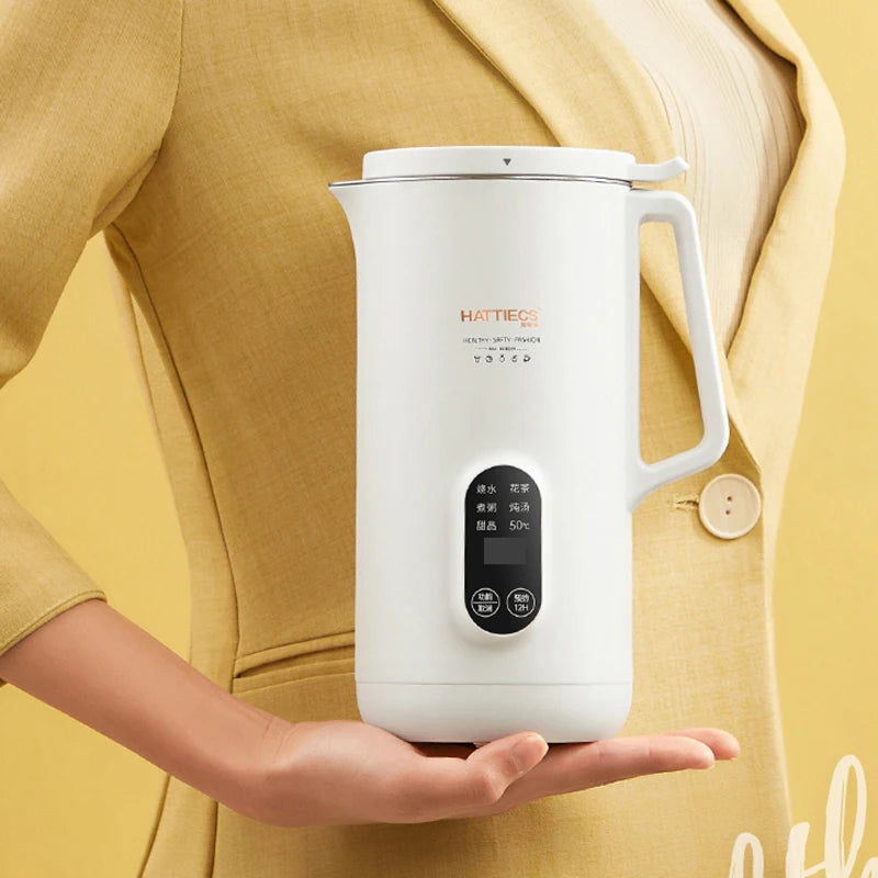 Bouilloire électrique Portable de 800ml, Pot de santé multifonctionnel, théière intelligente, bouilloire d'eau bouillie de voyage, multi-cuiseurs 220V - Cuisine élégante