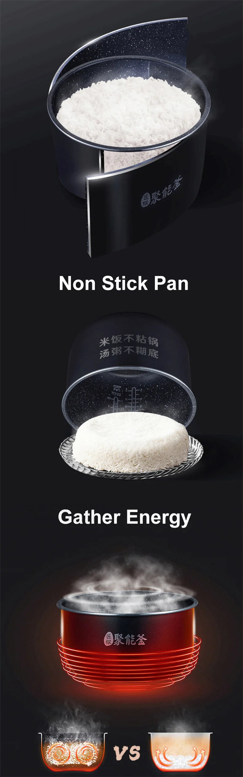 Midea – cuiseur à riz intelligent, contrôle par application Mobile, capacité de 4l, multifonctionnel, 220V, appareils de cuisine pour 2 à 10 personnes