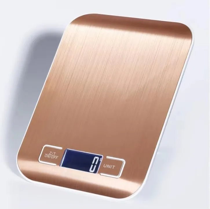 Balance de cuisine numérique en acier inoxydable, 10/5Kg, Balance postale pour régime alimentaire, mesure des balances électroniques LCD (sans batterie) - Cuisine élégante