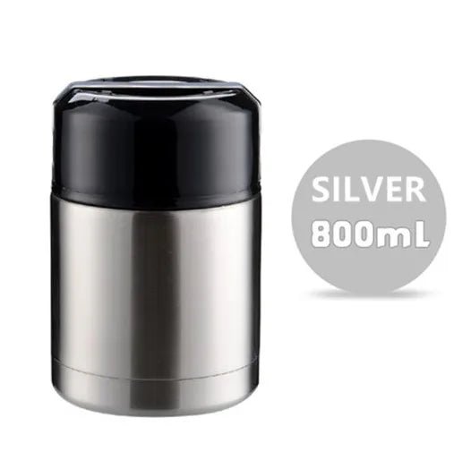 Boîte à déjeuner Thermos de grande capacité 800ML/1000ML, conteneurs portables en acier inoxydable pour aliments et soupe, flacons sous vide Thermocup - Cuisine élégante