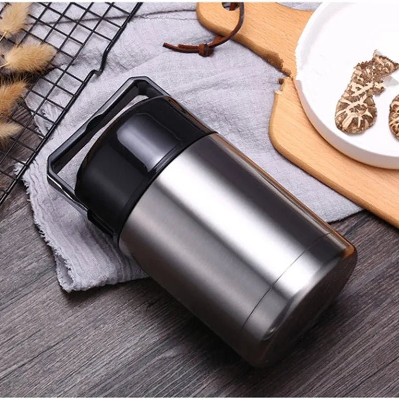 Boîte à déjeuner Thermos de grande capacité 800ML/1000ML, conteneurs portables en acier inoxydable pour aliments et soupe, flacons sous vide Thermocup - Cuisine élégante