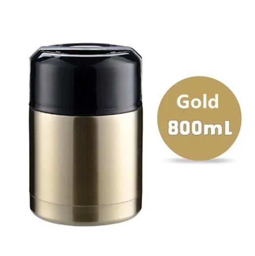 Boîte à déjeuner Thermos de grande capacité 800ML/1000ML, conteneurs portables en acier inoxydable pour aliments et soupe, flacons sous vide Thermocup - Cuisine élégante