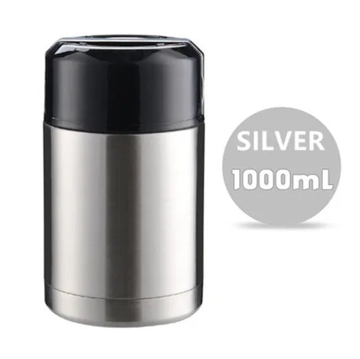 Boîte à déjeuner Thermos de grande capacité 800ML/1000ML, conteneurs portables en acier inoxydable pour aliments et soupe, flacons sous vide Thermocup - Cuisine élégante