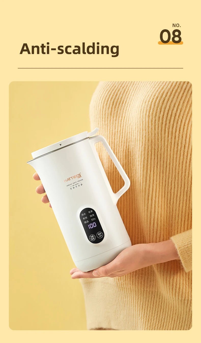 Bouilloire électrique Portable de 800ml, Pot de santé multifonctionnel, théière intelligente, bouilloire d'eau bouillie de voyage, multi-cuiseurs 220V - Cuisine élégante