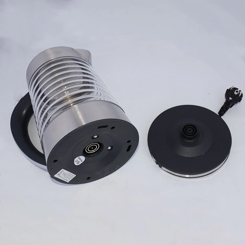 Bouilloire électrique portable en acier inoxydable, théière à café en verre intelligent, bouilloire à eau bouillante, port de cuisine, 220V, fecL - Cuisine élégante