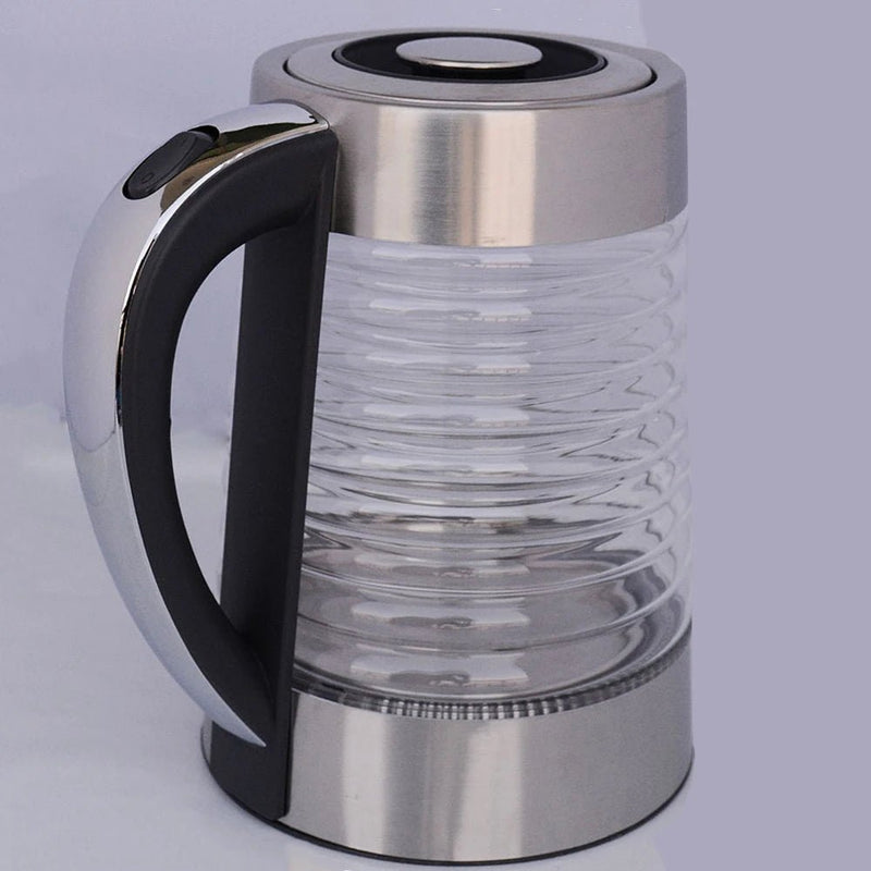 Bouilloire électrique portable en acier inoxydable, théière à café en verre intelligent, bouilloire à eau bouillante, port de cuisine, 220V, fecL - Cuisine élégante