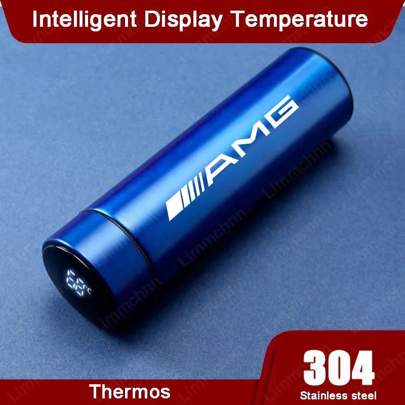 Bouteille d'eau intelligente de 500ml, flacons Thermos en acier inoxydable, tasse à café, tasse à lait pour Mercedes benz W203 W204 W205 W209 W210 W211 W212 - Cuisine élégante