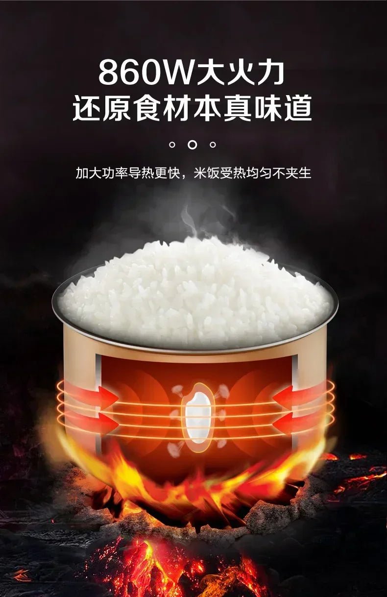 Cuiseur à riz intelligent de grande capacité, cuiseur à vapeur multifonctionnel, cuiseur à gâteau intelligent, appareils ménagers pour la cuisine, 5L - Cuisine élégante