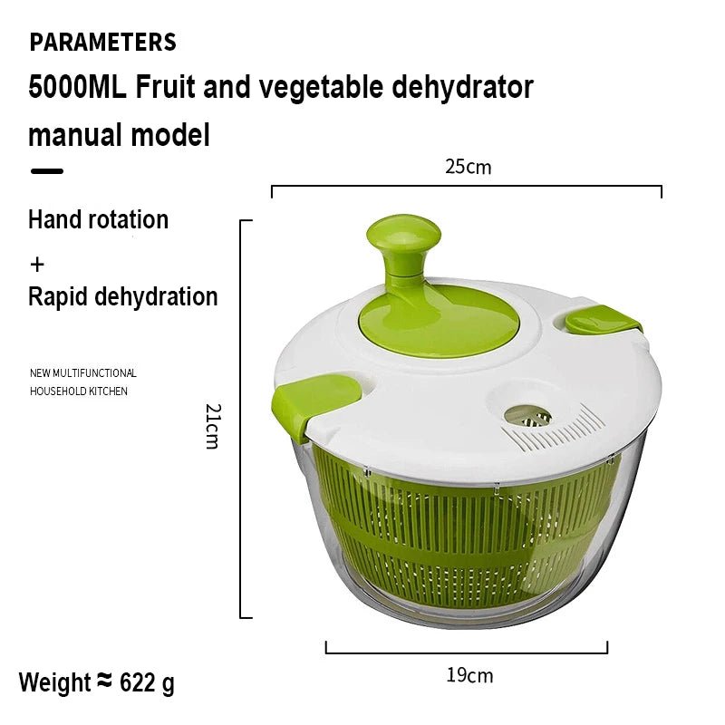 Déshydrateur de légumes électrique, nettoyage rapide, séchage de fruits et légumes, séparation sèche et humide, égouttoir à salade, Gadget pour la maison - Cuisine élégante