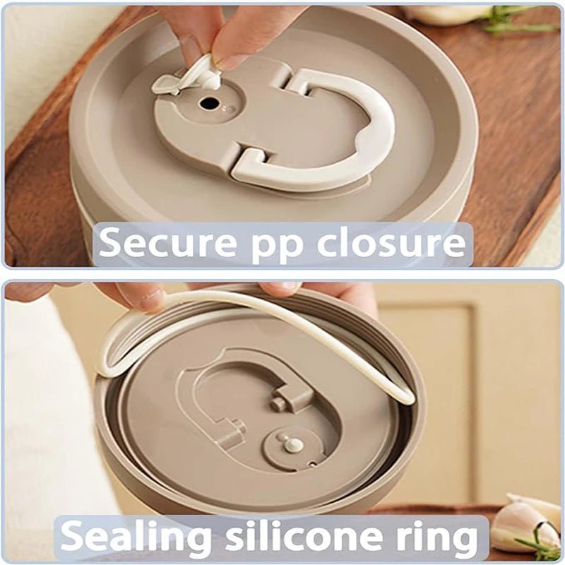 Ensemble de récipients à déjeuner isolés portables avec boîte à déjeuner thermique 3 récipients à déjeuner empilables séparés pour enfants adultes - Cuisine élégante