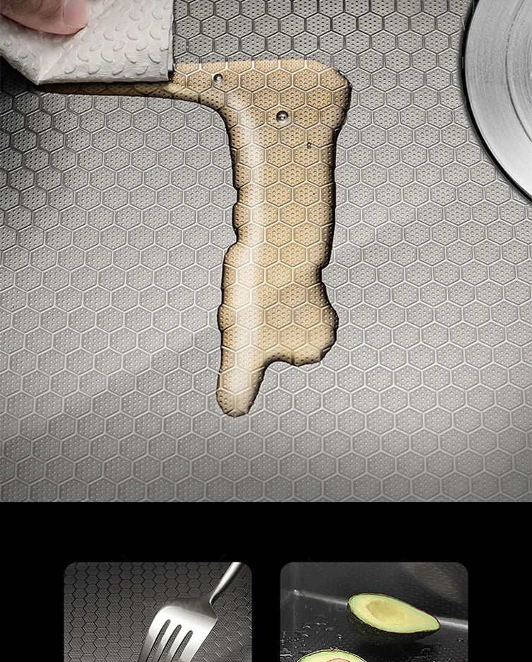 Évier de Cuisine à Cascade à Fente Unique, avec Support de Téléphone Portable Intelligent, en Acier Inoxydable, à Rainures, Gaufrage en Nid d'Abeille Intelligent - Cuisine élégante