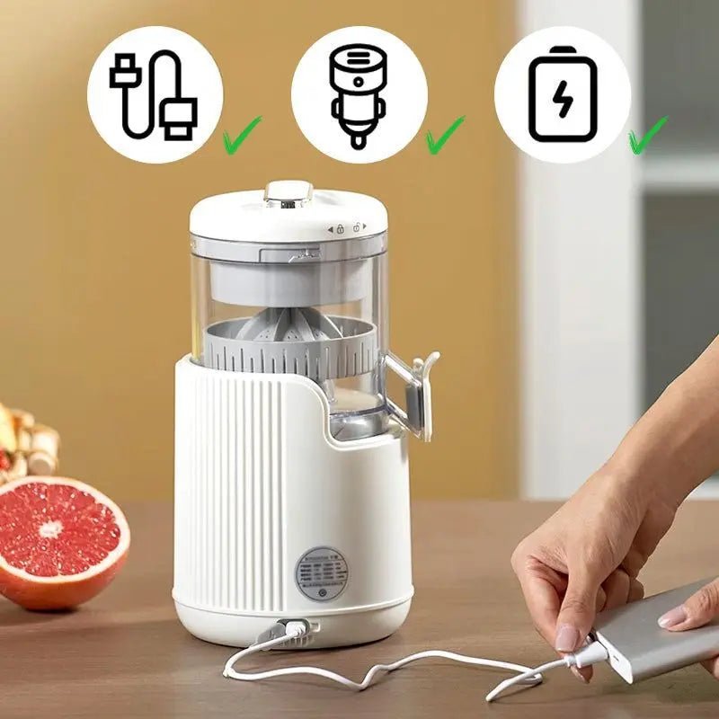 Extracteur de Jus d'Orange Électrique Ju479, Presse à Froid sans Fil, Petit Outil de Cuisine Portable - Cuisine élégante