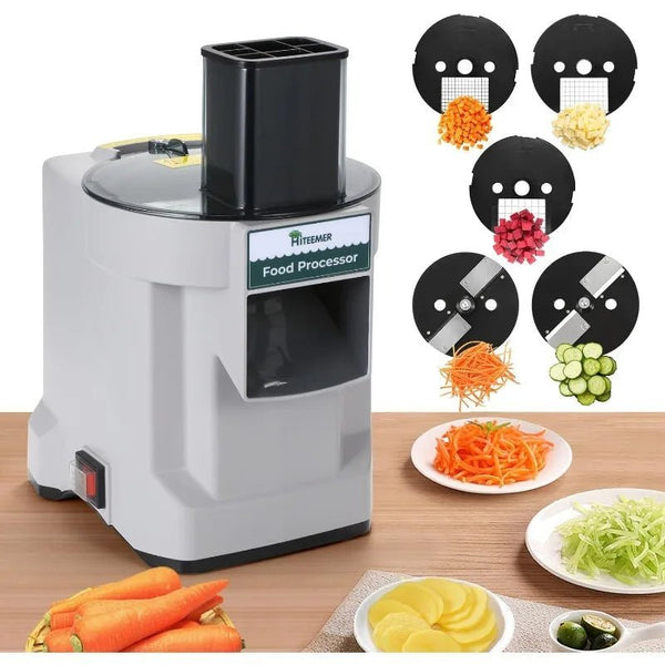 Hachoir à légumes électrique 5 en 1, hachoir multifonctionnel, coupe - légumes, trancheuse, machine à découper, coupe automatique - Cuisine élégante