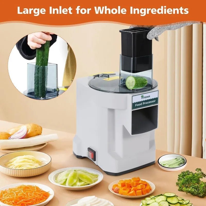 Hachoir à légumes électrique 5 en 1, hachoir multifonctionnel, coupe - légumes, trancheuse, machine à découper, coupe automatique - Cuisine élégante