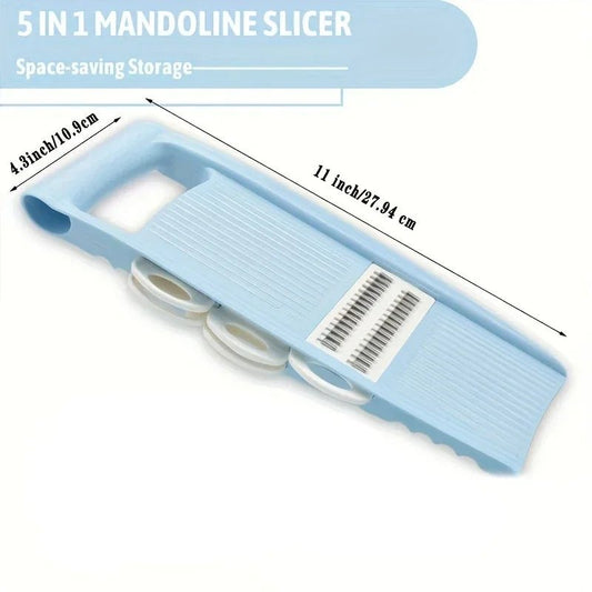 Hachoir à légumes multifonction 5 en 1, hachoir à oignons, hachoir à aliments, mandoline de cuisine, trancheuse à légumes - Cuisine élégante