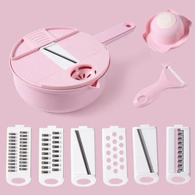 Hachoir Manuel - CutShredGrater™ - Rose - Cuisine élégante