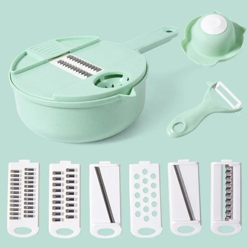 Hachoir Manuel - CutShredGrater™ - Vert - Cuisine élégante