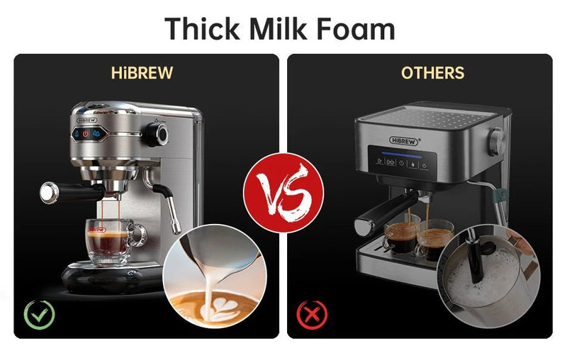 Hiinvasif W Cafetière, Inox Semi-existent, Dosette ESE Super Mince, Expresso en Poudre, Machine à Cappuccino, Eau Chaude, H11, 20 Bar - Cuisine élégante