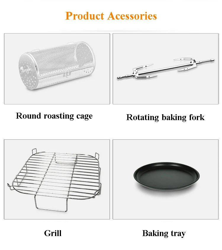 Household Air Fryer Smart Home Kitchen Smokeless Frying Machine Air Oven Electric Fryer Fries Machine - Cuisine élégante