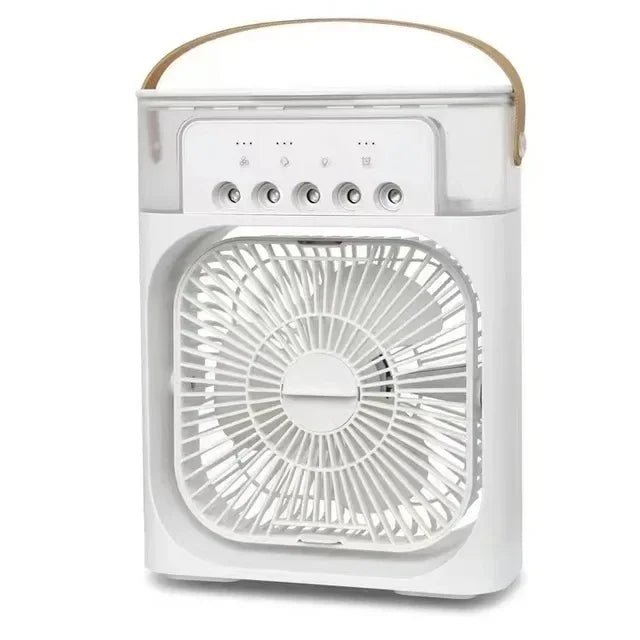 Humidificateur portable 3 en 1, ventilateur électrique USB, veilleuse LED, brumisateur d'eau amusant, refroidisseur d'air, pour la maison - Cuisine élégante