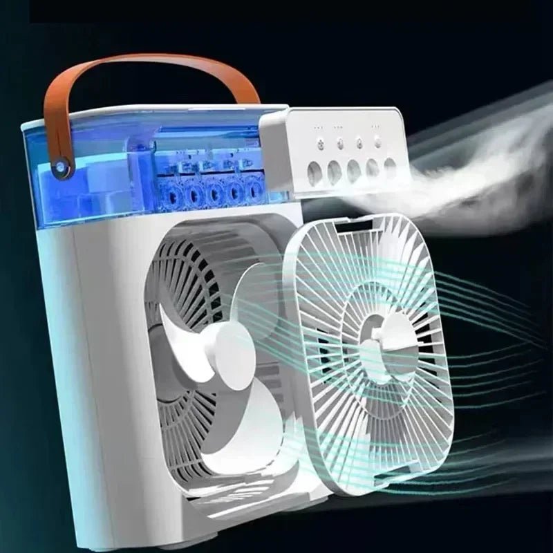 Humidificateur portable 3 en 1, ventilateur électrique USB, veilleuse LED, brumisateur d'eau amusant, refroidisseur d'air, pour la maison - Cuisine élégante