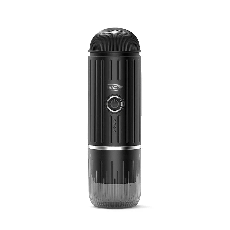 IKAPE - Machine à expresso électrique portable, cafetière à capsules pour eau chaude et froide, machine à café moulu pour la randonnée, le camping, la maison - Cuisine élégante