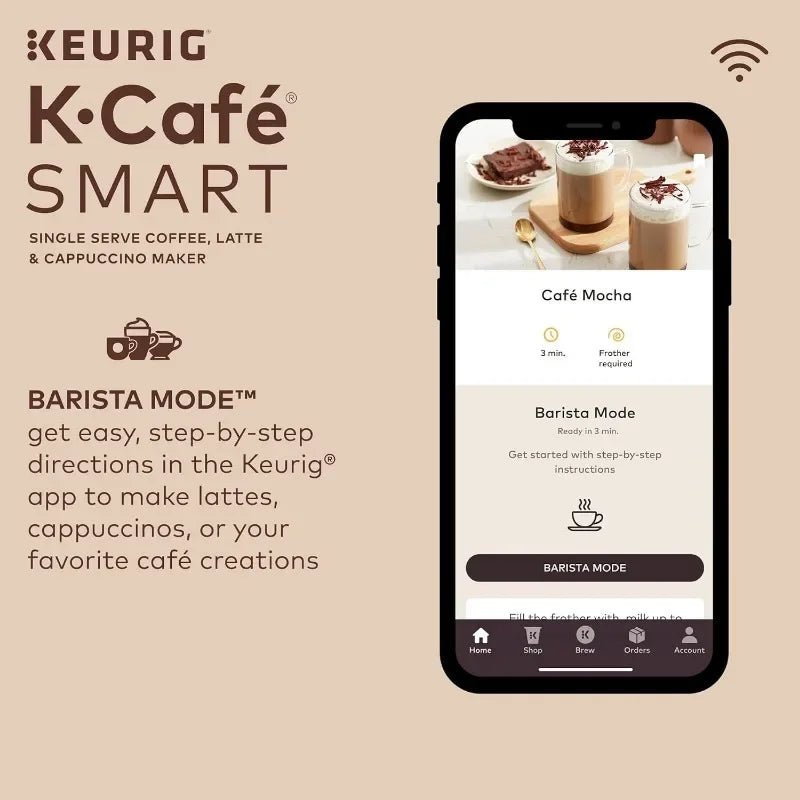 Keurig K - 73SMART - Machine à café, latte et cappuccino noir, dosette à service unique, tasse K - Cuisine élégante
