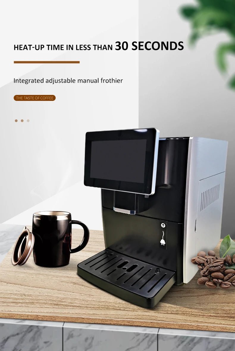 Machine à café professionnelle intelligente automatique, Cappuccino, Latte Smile, Espresso automatique avec système IOT - Cuisine élégante