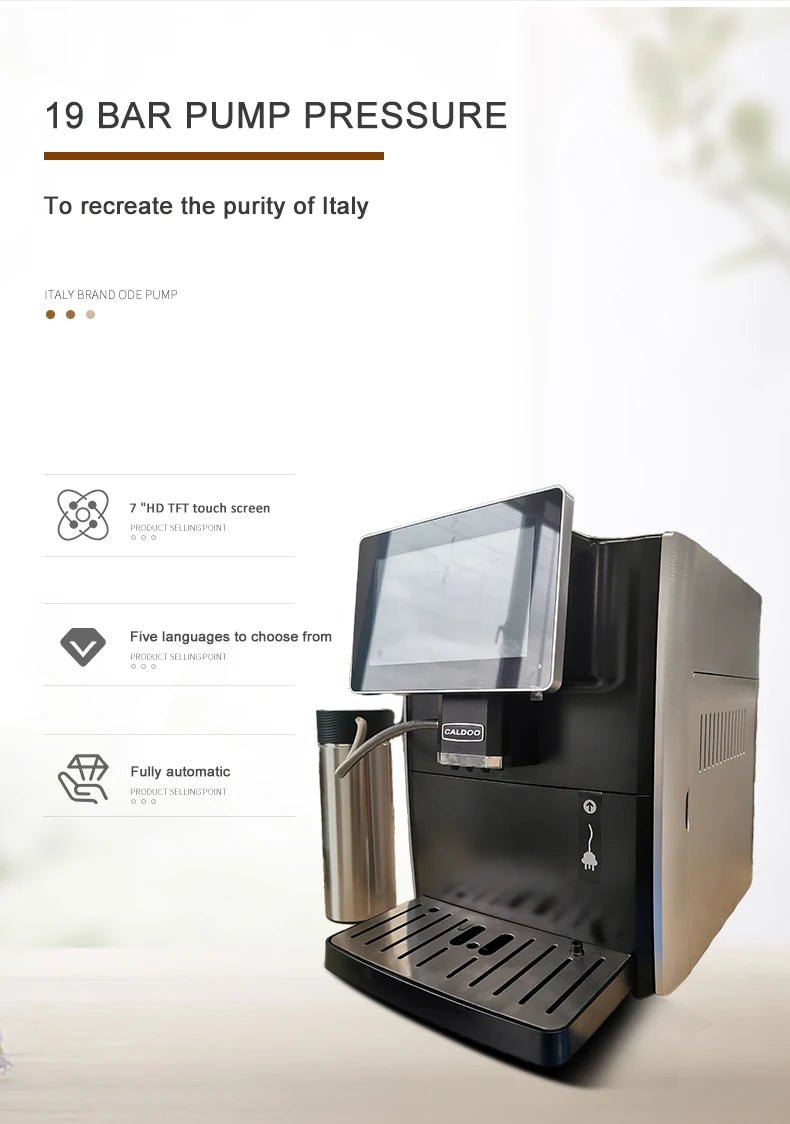 Machine à café professionnelle intelligente automatique, Cappuccino, Latte Smile, Espresso automatique avec système IOT - Cuisine élégante