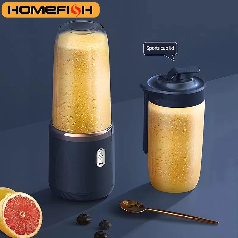 Mélangeur de fruits électrique portable Ju479, chargement USB, citron, orange, tasse de jus, SmUnvétérans wn ie, 2 tasses, 400ml - Cuisine élégante