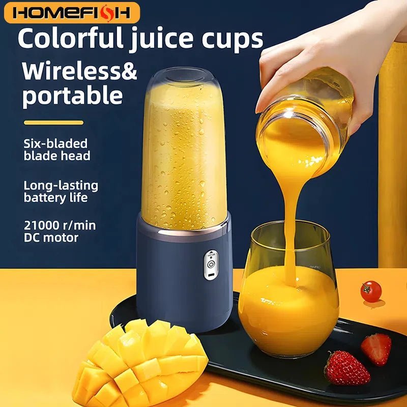 Mélangeur de fruits électrique portable Ju479, chargement USB, citron, orange, tasse de jus, SmUnvétérans wn ie, 2 tasses, 400ml - Cuisine élégante