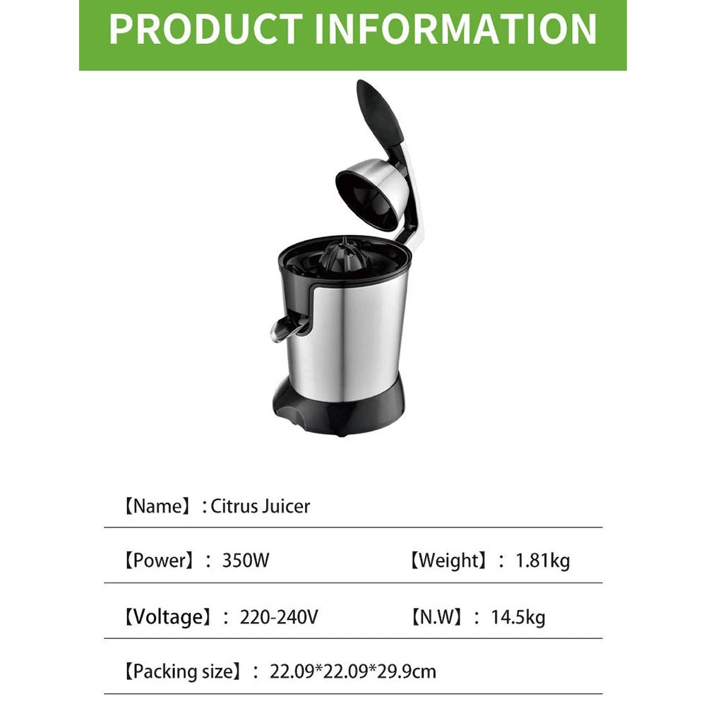 Mélangeur électrique portable en acier inoxydable Ju479, presse à main, presse-fruits, machine à jus de cuisine, centre commercial, 110 ml, 220V, 400 V - Cuisine élégante