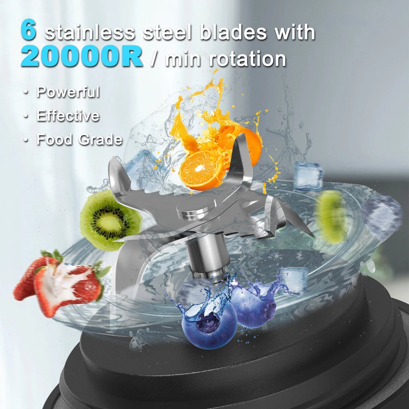 Mélangeur électrique portable, mini mélangeur multifonction, jus de fruits, SmUnvétérans wn ie, aste par USB, Ju479, 600ml, 4000mAh - Cuisine élégante