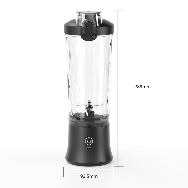 Mélangeur électrique portable, mini mélangeur multifonction, jus de fruits, SmUnvétérans wn ie, aste par USB, Ju479, 600ml, 4000mAh - Cuisine élégante