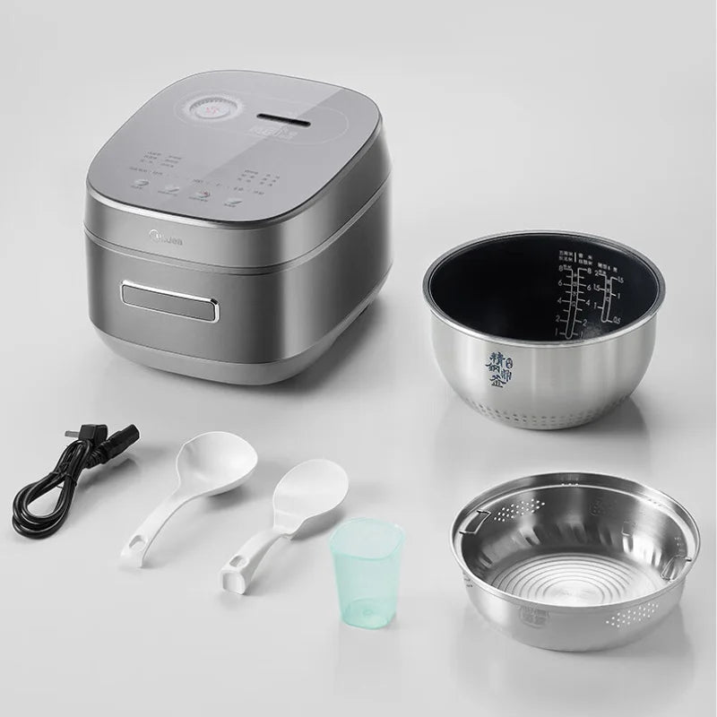 Midea - Cuiseur à Riz Électromagnétique à Double Couche, Cuisson Rapide, Intelligent, Usage Domestique, 4L IH, 220V - Cuisine élégante