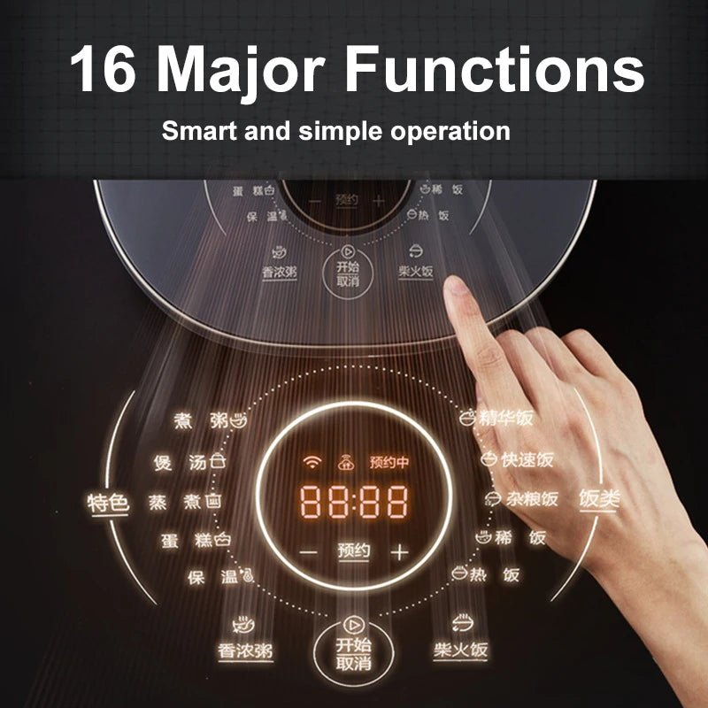 Midea – cuiseur à riz intelligent, contrôle par application Mobile, capacité de 4l, multifonctionnel, 220V, appareils de cuisine pour 2 à 10 personnes - Cuisine élégante