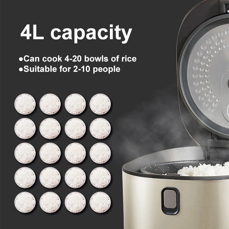 Midea – cuiseur à riz intelligent, contrôle par application Mobile, capacité de 4l, multifonctionnel, 220V, appareils de cuisine pour 2 à 10 personnes - Cuisine élégante