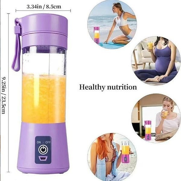 Mini mélangeur de jus électrique Portable, Mini tasse de jus tourbillon, charge, Mini édition, Machine à jus de fruits, 6 lames - Cuisine élégante